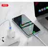 КАБЕЛЬ XO NB280 JIAN YAN SERIES MICRO DATA CABLE 1M 3A, СИНІЙ