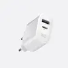 МЕРЕЖЕВИЙ ЗАРЯДНИЙ ПРИСТРІЙ XO L97 A+C DUAL PORT HOME CHARGER WITH MICRO CABLE, БІЛИЙ