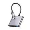 ХАБ HUB XO HUB011 3IN1 TYPE-C MULTIFUNCTIONAL DOCKING STATION МАТОВА