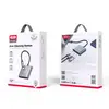 ХАБ HUB XO HUB011 3IN1 TYPE-C MULTIFUNCTIONAL DOCKING STATION МАТОВА