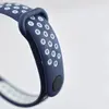 РЕМІНЕЦЬ ДЛЯ XIAOMI MI BAND 8, 9, 10 SPORT СИНІЙ, БІЛИЙ