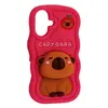 ЧОХОЛ CAPYBARA ДЛЯ IPHONE 16 HOT РОЖЕВИЙ