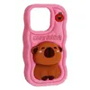 ЧОХОЛ CAPYBARA ДЛЯ IPHONE 16 PRO MAX РОЖЕВИЙ