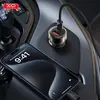 АВТОМОБІЛЬНИЙ ЗАРЯДНИЙ ПРИСТРІЙ XO CC60 SMART TRANSPARENT CAR CHARGER A30W+C30W, SIMULTANEOUS 60W, ЧОРНИЙ