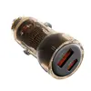 АВТОМОБІЛЬНИЙ ЗАРЯДНИЙ ПРИСТРІЙ XO CC60 SMART TRANSPARENT CAR CHARGER A30W+C30W, SIMULTANEOUS 60W, ЧОРНИЙ