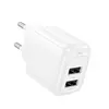 МЕРЕЖЕВИЙ ЗАРЯДНИЙ ПРИСТРІЙ HOCO CS51A SURPLUS DUAL-PORT CHARGER 2USB, 2,4A, БІЛИЙ