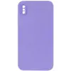 MR4_142641 Чохол silicone case full camera square side copy для iphone xs lilac 