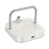 БЕЗДРОТОВИЙ ЗАРЯДНИЙ ПРИСТРІЙ MAGSAFE HOCO CQ16B ASTUTE 2IN1 DESKTOP CHARGER MILKY, БІЛИЙ