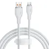 КАБЕЛЬ BASEUS PUDDING SERIES FAST CHARGING CABLE USB-A TO TYPE-C 100W 1.2M, БІЛИЙ P10355703221-00