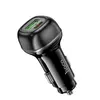 АВТОМОБІЛЬНИЙ ЗАРЯДНИЙ ПРИСТРІЙ HOCO Z58A RANK 48W DUAL PORT PD30W, QC3.0, CAR CHARGER, ЧОРНИЙ