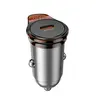 АВТОМОБІЛЬНИЙ ЗАРЯДНИЙ ПРИСТРІЙ HOCO NZ16 RIGOROUS SINGLE PORT PD30W METAL, СІРИЙ