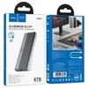 КОРПУС ДЛЯ ЗОВНІШНЬОГО SSD ДИСКУ HOCO HB47 M.2 SSD ENCLOSURE (USB-A3.1, 6GBPS), СІРИЙ
