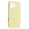 MR4_143670 Чохол silicone case full camera fine ring magsafe для iphone 16 pro custard 