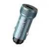 АВТОМОБІЛЬНИЙ ЗАРЯДНИЙ ПРИСТРІЙ HOCO Z49A LEVEL SINGLE PORT QC3.0 CAR CHARGER METAL, СІРИЙ