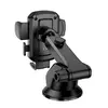 АВТОТРИМАЧ HOCO H65 GAMBLE ONE-BUTTON CAR HOLDER (CENTER CONSOLE), ЧОРНИЙ