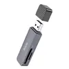 КАРТРИДЕР HOCO HB45 SPIRIT 2IN1 USB 3.0 CARD READER, СІРИЙ