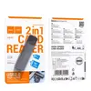 КАРТРИДЕР HOCO HB45 SPIRIT 2IN1 USB 3.0 CARD READER, СІРИЙ