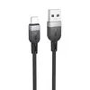 КАБЕЛЬ HOCO X109 ENERGY SILICONE CHARGING DATA CABLE LIGHTNING 2A, 2M, ЧОРНИЙ