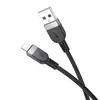 КАБЕЛЬ HOCO X109 ENERGY SILICONE CHARGING DATA CABLE LIGHTNING 2A, 2M, ЧОРНИЙ