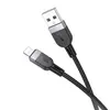 КАБЕЛЬ HOCO X109 ENERGY SILICONE CHARGING DATA CABLE LIGHTNING 2A, 1M, ЧОРНИЙ