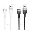 КАБЕЛЬ HOCO X109 ENERGY SILICONE CHARGING DATA CABLE LIGHTNING 2A, 1M, ЧОРНИЙ