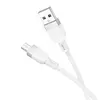КАБЕЛЬ HOCO X109 ENERGY SILICONE CHARGING DATA CABLE MICRO 2,4A, 1M, БІЛИЙ