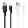 КАБЕЛЬ HOCO X61 ULTIMATE SILICONE ДЛЯ LIGHTNING 2,4A, 1M, БІЛИЙ