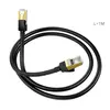 КАБЕЛЬ ІНТЕРНЕТУ LAN HOCO US02 LEVEL PURE COPPER GIGABIT ETHERNET CABLE 1GB 125MB/S 1M, ЧОРНИЙ