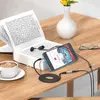 ПОДОВЖУВАЧ AUDIO HOCO UPA20 3.5 AUDIO EXTENSION CABLE MALE TO FEMALE (L=2M) 2M, METAL, СІРИЙ
