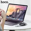 ПОДОВЖУВАЧ AUDIO HOCO UPA20 3.5 AUDIO EXTENSION CABLE MALE TO FEMALE (L=2M) 2M, METAL, СІРИЙ
