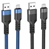 КАБЕЛЬ HOCO U110 CHARGING DATA CABLE ДЛЯ MICRO, 2,4A, 1,2M, ЧОРНИЙ