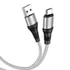 КАБЕЛЬ HOCO X50 EXCELLENT CHARGING DATA ДЛЯ MICRO 2,4A, 1M, СІРИЙ