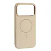 MR4_144117 Чохол liquid silicone case metal camera magsafe для iphone 17 pro max antique, білий 