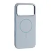 MR4_144113 Чохол liquid silicone case metal camera magsafe для iphone 17 pro sky синій 