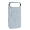 MR4_144123 Чохол liquid silicone case metal camera magsafe для iphone 17 air sky синій 