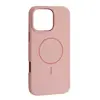 MR4_144136 Чохол liquid silicone case metal camera magsafe для iphone 16 pro max рожевий 