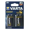БАТАРЕЙКА VARTA ENERGY 6F22 BLISTER 2 (2, 20, 100), (9745)