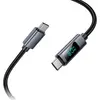 КАБЕЛЬ PD HOCO X112 FAVOR 60W SCREEN DISPLAY CHARGING DATA CABLE C TO C 1M, ЧОРНИЙ