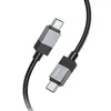 КАБЕЛЬ PD HOCO X110 HONORIFIC 60W CHARGING DATA CABLE TYPE-C TO TYPE-C 1M, ЧОРНИЙ