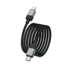 КАБЕЛЬ PD HOCO X110 HONORIFIC 60W CHARGING DATA CABLE TYPE-C TO TYPE-C 1M, ЧОРНИЙ