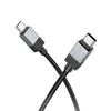 КАБЕЛЬ PD HOCO X110 HONORIFIC 60W CHARGING DATA CABLE TYPE-C TO TYPE-C 1M, ЧОРНИЙ