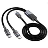 КАБЕЛЬ PD HOCO U139 C TO TYPE-C TO TYPE-C 100W FAST CHARGING DATA CABLE 1.2M, ЧОРНИЙ