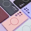 ЧОХОЛ SILICONE CASE LUXURY MAGSAFE ДЛЯ SAMSUNG S24 FE MIDNIGHT СИНІЙ