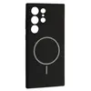 ЧОХОЛ SILICONE CASE LUXURY MAGSAFE ДЛЯ SAMSUNG S25 ULTRA, ЧОРНИЙ