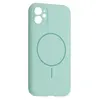 MR4_144840 Чохол silicone case full camera fine ring magsafe для iphone 12 light cyan 