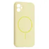 MR4_144844 Чохол silicone case full camera fine ring magsafe для iphone 12 custard 