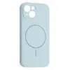 MR4_144860 Чохол silicone case full camera fine ring magsafe для iphone 13 new sky синій 