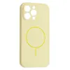 MR4_144875 Чохол silicone case full camera fine ring magsafe для iphone 13 pro custard 
