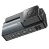 ВІДЕОРЕЄСТРАТОР HOCO DV12 DRIVING RECORDER 2K DISPLAY GPS (WITH REAR CAMERA), СІРИЙ