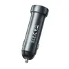 АВТОМОБІЛЬНИЙ ЗАРЯДНИЙ ПРИСТРІЙ HOCO Z54B PROSPEROUS PD60W (2C) CAR CHARGER METAL, СІРИЙ